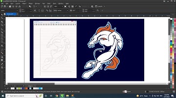 CorelDRAW Freehand Tool Professional Technique with Amazing Drawing Art Work - Horse Mascot