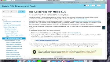 Xcode Integrate Salesforce iOS SDK using CocoaPods