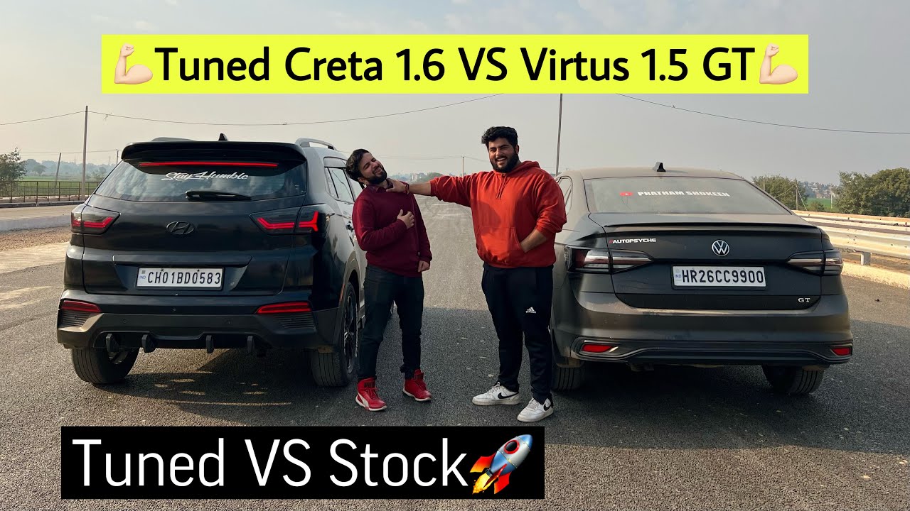 Hyundai Creta 1.6 VS Volkswagen Virtus GT Drag Race👿| German Thing🤓🔥 # ...