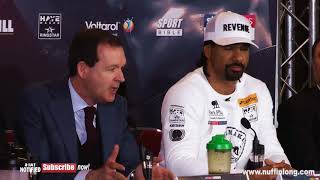 HEATED FINAL Press Conference TONY BELLEW vs DAVID HAYE 2