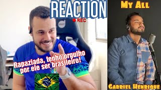 REACT Gabriel Henrique - My All (Mariah Carey Cover) | seriously, so proud 😀| REACTION | 🇧🇷#58
