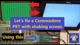 Fixing a Commodore PET 4032 with Screen Shakes. Lets use the Commodore PET Companion!