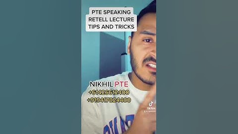 PTE SPEAKING - RETELL LECTURE TIPS AND TRICKS || PTE BY NIKHIL || #nikhilpte #ptebynikhil