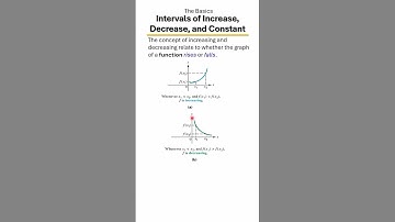 Intervals of Increase, Decrease & Constant 📈📉 | Learn Function Behavior the Easy Way! The Basics