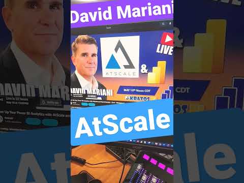 AtScale and PBI Live with David Mariani Tomorrow!!!