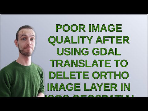 Gis: Poor image quality after using GDAL Translate to delete ortho image layer in USGS Geospatial...