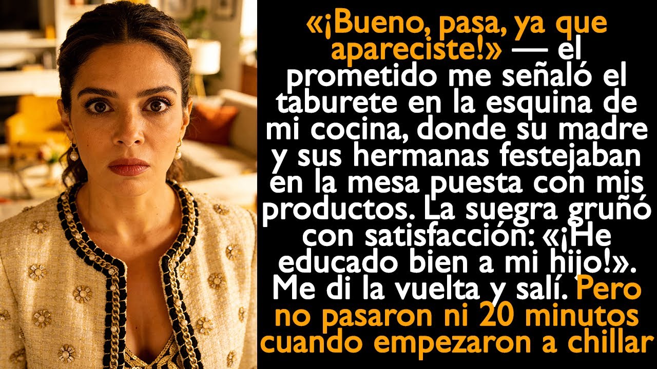 «¡Bueno, pasa, ya que apareciste!» — el prometido me sentó en el rincón de mi cocina