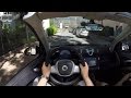 Smart fortwo 1.0 mhd Cabrio (2013) - POV City Drive (Top down)