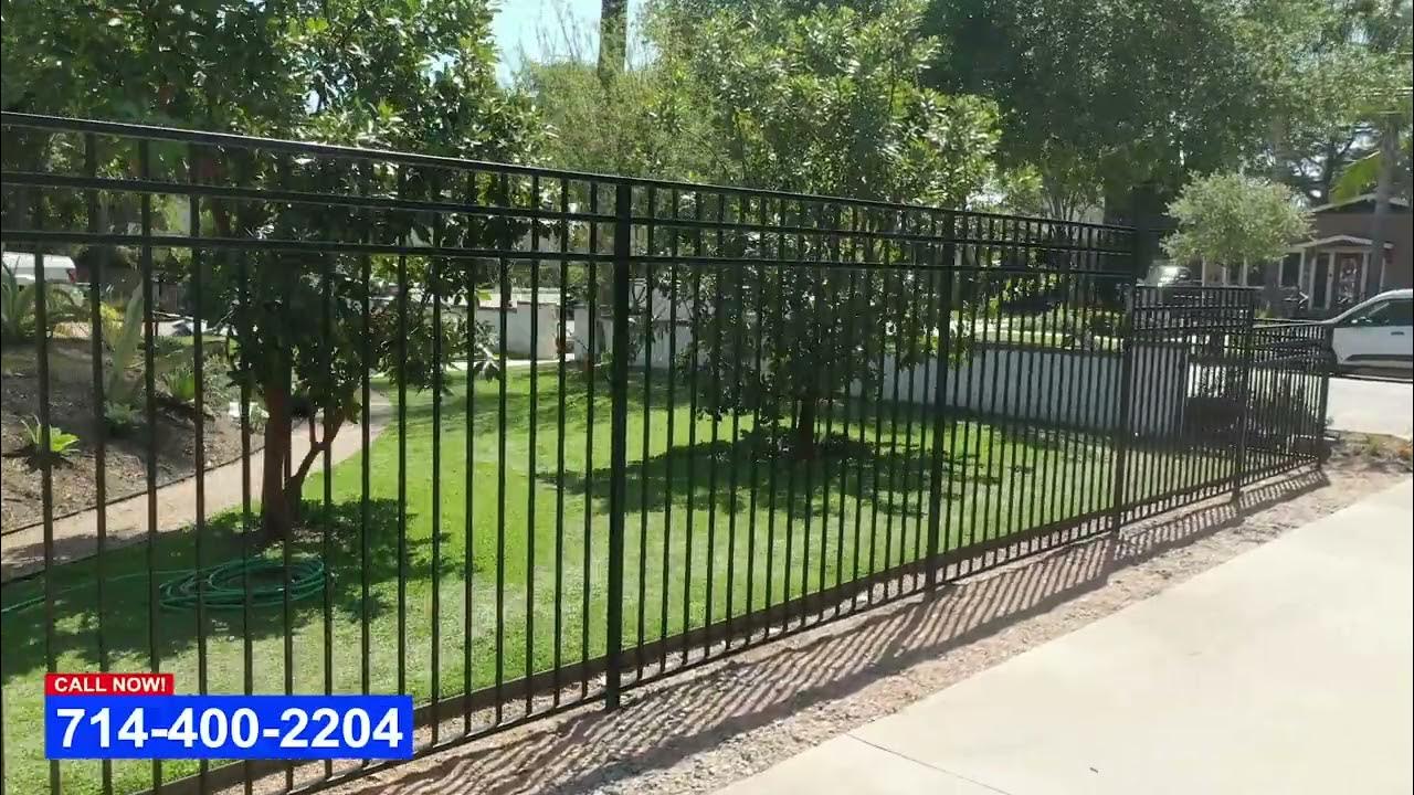 Wrought Iron Fence Near Me Front Yard Fence Installation YouTube