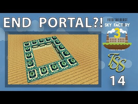 Minecraft : SkyFactory 3 : #14 - END PORTAL IN SKY FACTORY 3?! [4K]