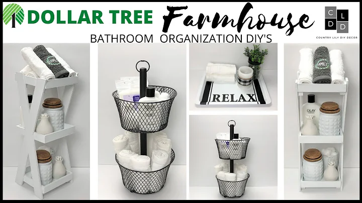 Dollar Tree Bathroom Organization Diys