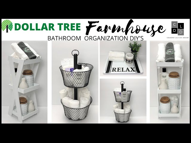 20 Dollar Store Bathroom Organization Hacks- A Cultivated Nest