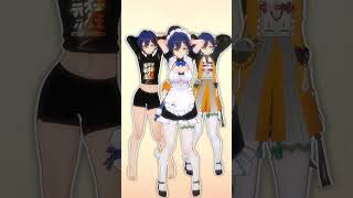 MAID BELLE SHAKE 【ゼンレスゾーンゼロ:ZZZ MMD／4K／60FPS】 #zzz #shorts #belle