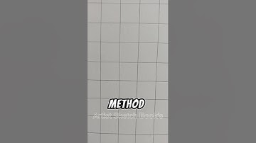 HOW TO DRAW A GRID METHOD