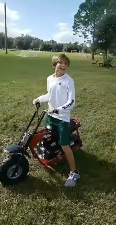 Coleman 100cc Trail Bike 1st time ride.