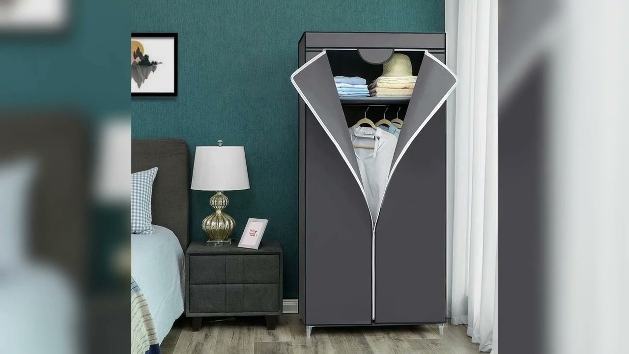 A must-have product! SONGMICS Folding Fabric Wardrobe: 75x45x160cm, Hanging Rail, Organiser for To