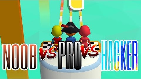 NOOB VS PRO VS HACKER IN FUN RACE 3D