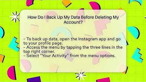 How Do I Back Up My Data Before Deleting My Account? - Everyday-Networking