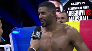 GLORY 71: Benjamin Adegbuyi Post-Fight Interview