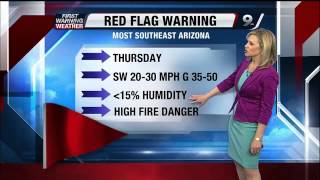 Chief Meteorologist Erin Christiansen's KGUN 9 Forecast at 10PM Wednesday, April 24, 2013