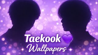 “Taekook Aesthetic Wallpapers 💜 | Jungkook x Taehyung | Purple Vibes ✨” screenshot 3
