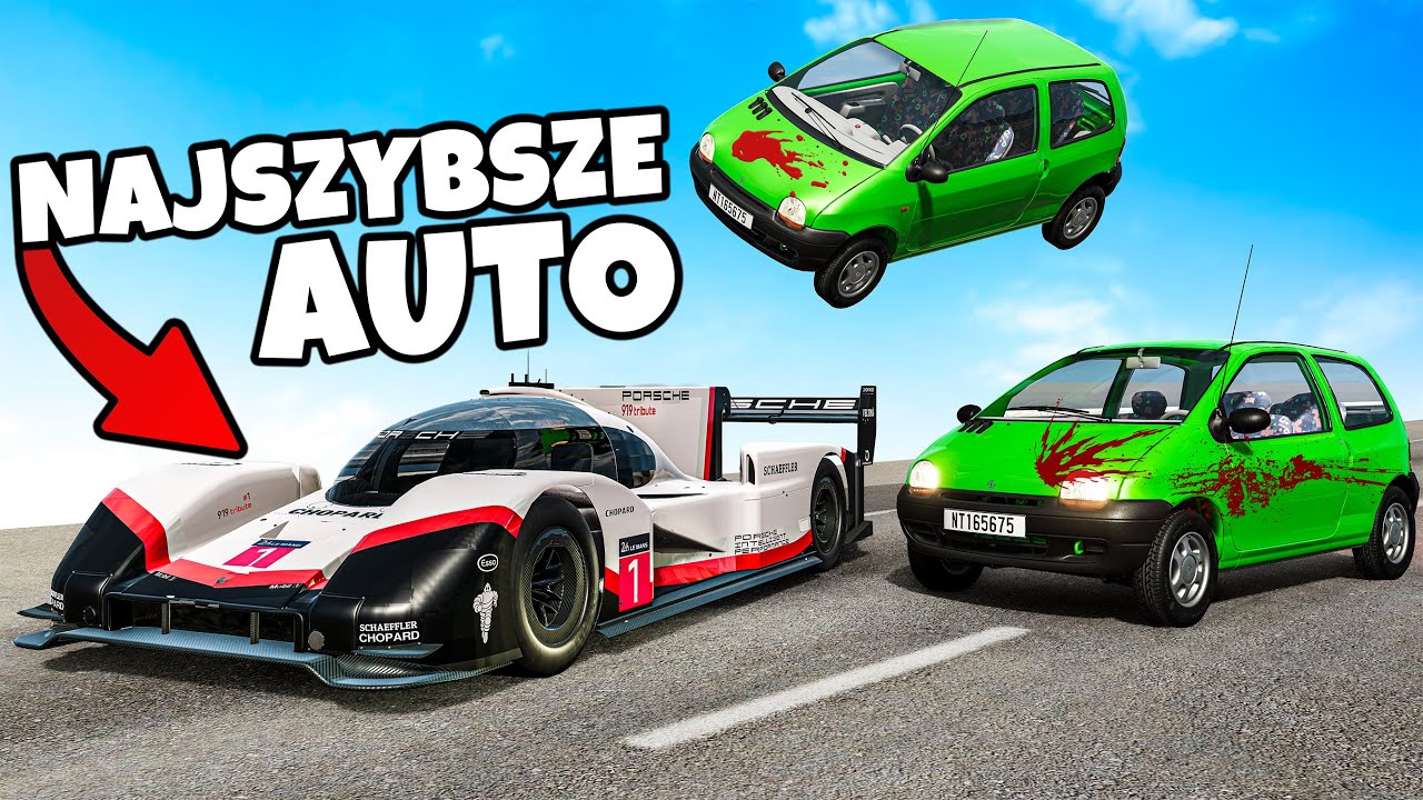 ❄️ WYLOSOWAŁ NAJSZYBSZE AUTO NA ZOMBIE!? | BeamNG Drive |