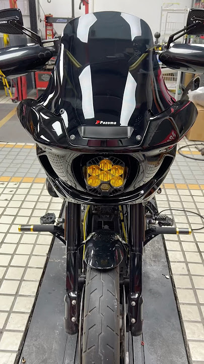 Baja LP6 Pro-LED Light Bracket for Harley Low Rider ST#harley #clubstyle #performance #hd