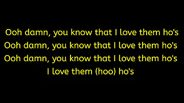 Eamon - I Love Them Ho's (Lyrics) (Explicit Rap Version) 4K