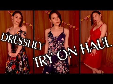 asmr-try-on-haul-👗-dresslily-⭐