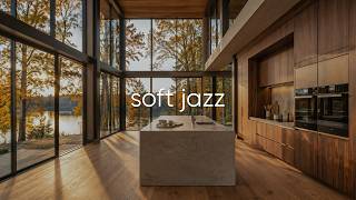 Golden Hour in a Lakeside Kitchen | Soft Jazz Music Playing Slowly for Calm & Focus screenshot 1