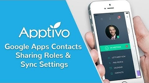 Apptivo - Google Apps Contacts Sharing Roles & Sync Settings