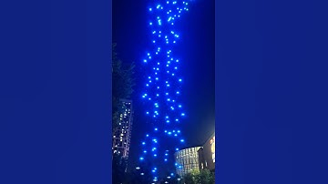 Drone Light Show at Suzhou Neighborhood Mall | Local Night Event 🇨🇳