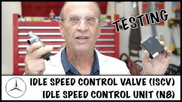 560SL - Hoe de stationair toerentalregelklep (ISCV) en de stationair toerentalregeleenheid (N8) s...