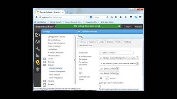 How to set domain defaults in Smartermail