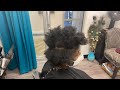 Tapered cut on natural hair w/Alopecia