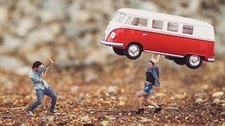 Свадебный фотограф превращает молодожёнов в миниатюрных обитателей гигантских миров(, 2016-10-24T08:44:10.000Z)
