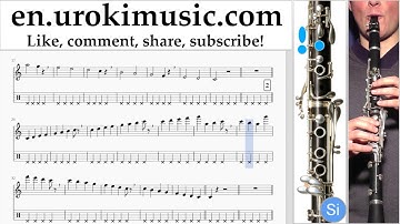 Clarinet lessons Ariana Grande - Break Free Sheet Music Tutorial Part#1 um-352