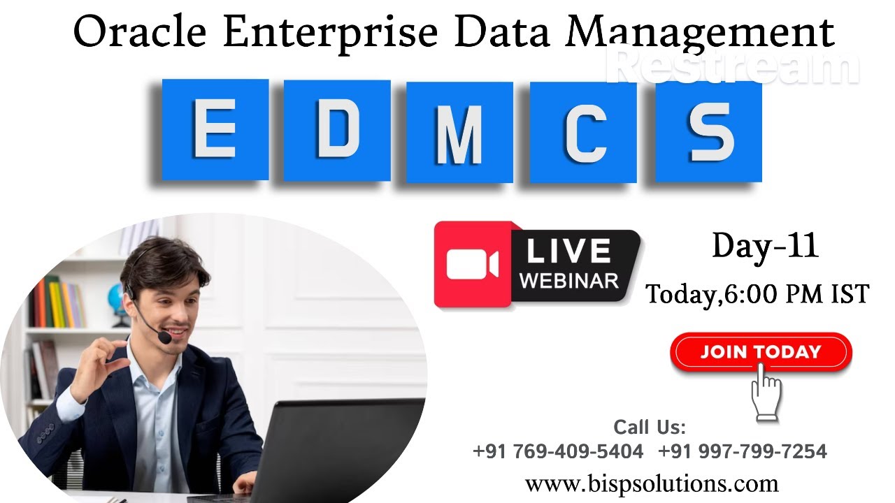 Webinar of (EDMCS) Oracle Enterprise Data Management - YouTube