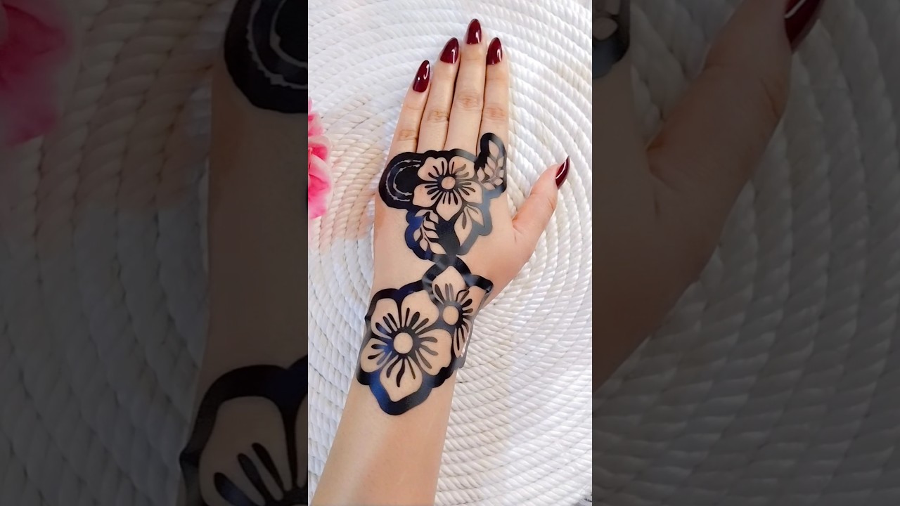 beautiful sticker mehndi design #shorts