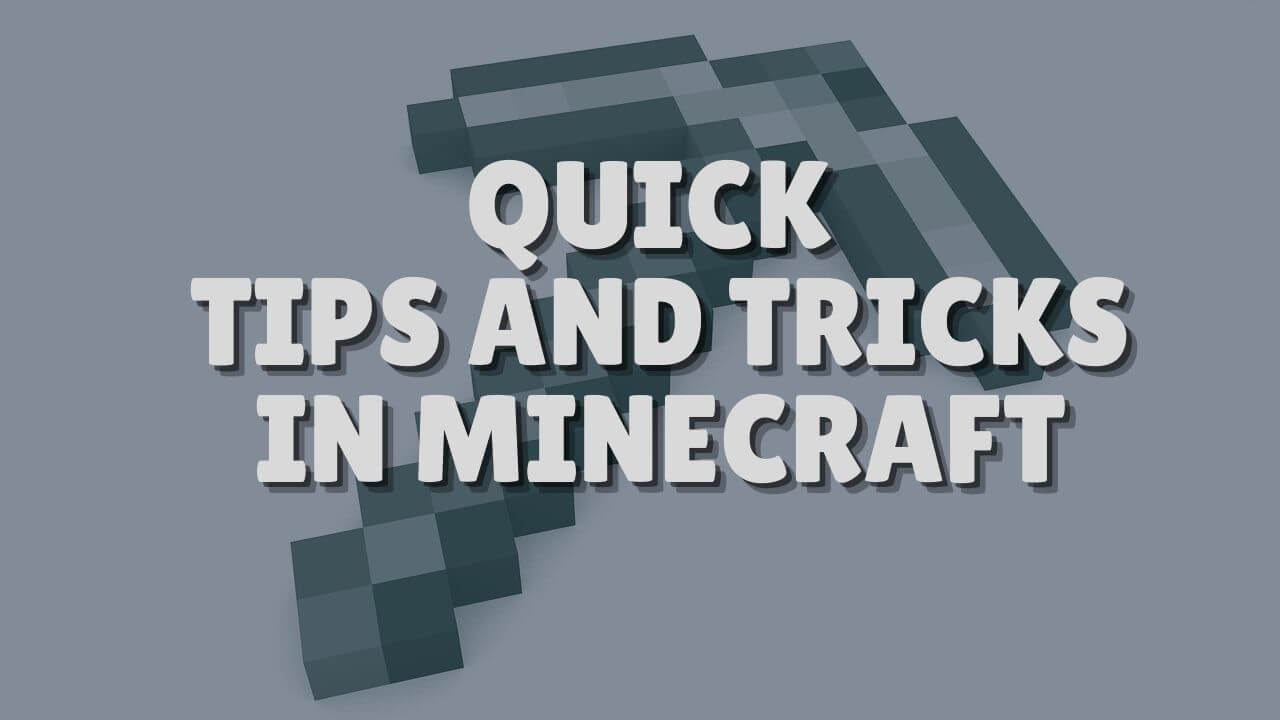 Minecraft tips and tricks - YouTube