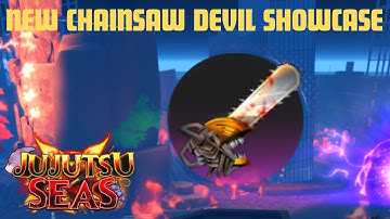NEW! Chainsaw Devil moveset showcase in Jujutsu Seas