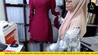 ELISA DRESS 3 | LENGAN KEDUT SEAKAN ULAT BELUNCAS