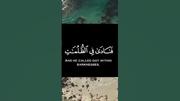 وذا النون إذا ذهب مغاضبا &من سورة الأنبياء &