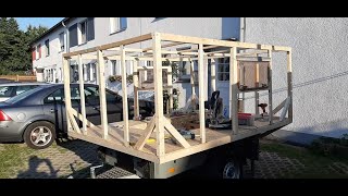 Wir bauen uns einen kleinen Wohnwagen. Keine Zulassung kein TÜV nötig !!