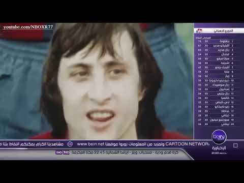 تقرير بين سبورت عن الاعب الافضل في التاريخ بعد مسي يوهان كرويف مخترع الكرة الشاملة والتيكيتاكا