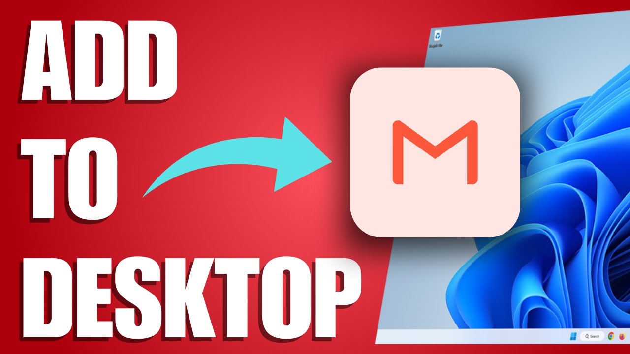 How to add gmail to desktop windows 11 easy way youtube