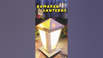 DIY Ramadan Decor🌙✨DIY Lantern  #shorts​ #artshorts​ #shortsviral​ #handmade​ #diycrafts​
