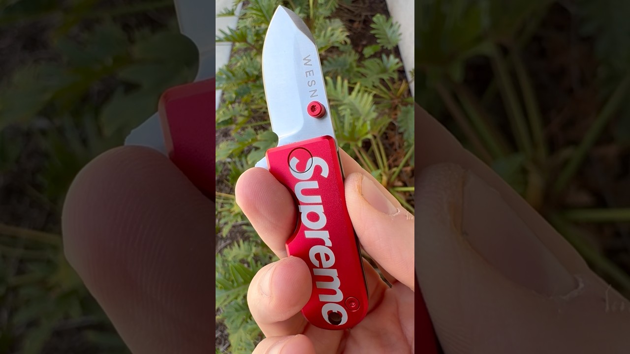 Supreme x WESN Microblade #edc #blade #youtubeshorts #shorts 