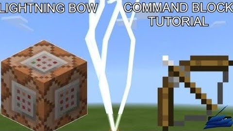 HOW TO MAKE A LIGHTNING BOW  (NO MODS!!) 1 COMMAND BLOCK ONLY!