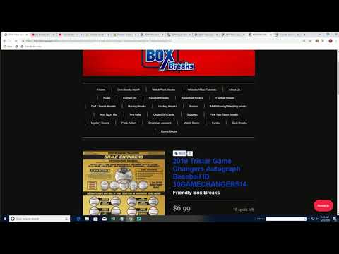 Friendly Box Breaks >> Friendly 3 Spot Bonus 2019 Tristar Game Changers Autograph Baseball Part 1 Id 19gamechanger513 Friendly Box Breaks >> Friendly 3 Spot Bonus 2019 Tristar Game Changers Autograph Baseball Part 1 Id 19gamechanger513